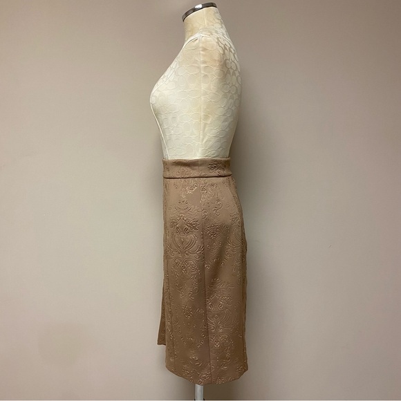 Vintage Embossed Neoprene Asymmetrical Skirt - Picture 2 of 6